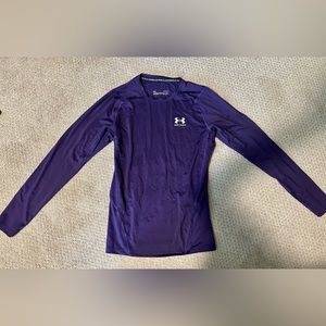 EUC Long sleeve purple Under Armour Compression shirt